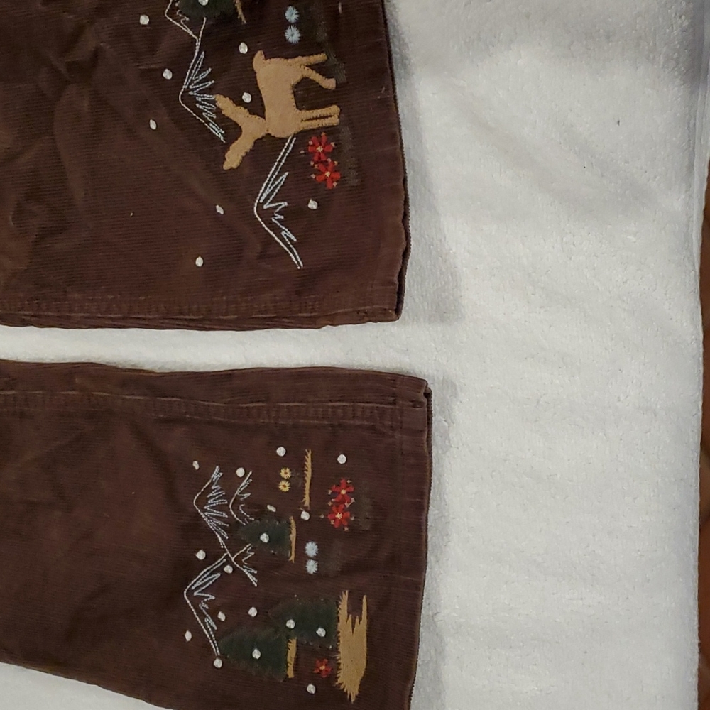 Girls Holiday pants and cardigan set Gymboree - Picture 2 of 8